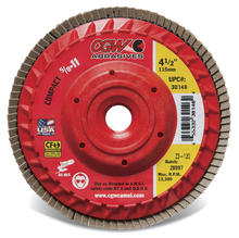 CGW Abrasives 30205 - Plastic Backing Flap Discs with Internal 5/8-11 Threads