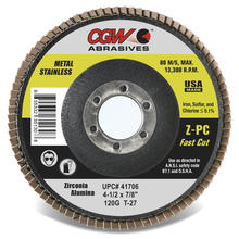 CGW Abrasives 41716 - Fast Cut Z-PC Flap Discs