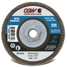 CGW Abrasives 42122 - eXtra Z3 Zirconia Flap Discs
