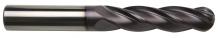 Sowa Tool 102-586 - Sowa High Performance 5/16 x 4" OAL 4 Flute Ball Nose Extra Long Length TiAlN Co
