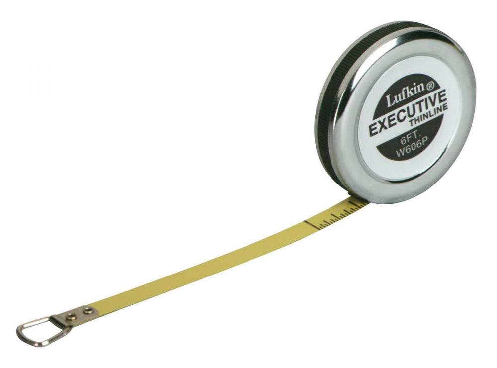 POCKET TAPE,1/4&#34;X6&#39;,EXECUTIVE DIAMETER