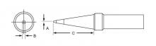 Apex PTP7 - TIP,CONICAL,1/32",700F