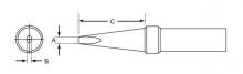 Apex PTB8 - TIP,SCREWDRIVER,3/32",800F