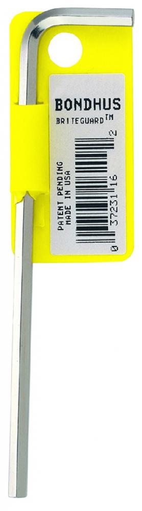 3/16&#34; BriteGuard Plated Hex L-wrench - Long - Tagged/Barcoded