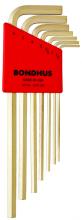 Bondhus 39192 - Set 7 GoldGuard Plated Hex L-wrenches 1.5-6mm - Long