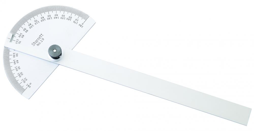 STEEL PROTRACTOR, 0-180 DEGREES