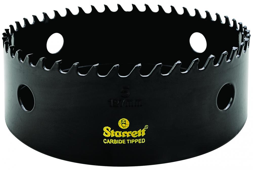 HIGH PERFORMANCE TRIPLE CHIP TUNGSTEN CARBIDE TIPPED HOLE SAW, 5&#34; - 127mm DIAMETER