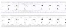 LS Starrett C416R-24 - RULE, 24", 16R GRAD, HEAVY SPRING TEMPERED