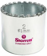 LS Starrett KD0200-N - DIAMOND GRIT HOLE SAW, 2" - 51MM DIAMETER