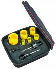 LS Starrett KFC06041-N - FCH Electricians Kit C w/ 6 Hole Saws and 4 Accessories