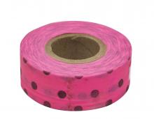 C.H. Hanson 17071 - 1-3/16-inch X 150-feet Glo.Pink with Blk.Dot