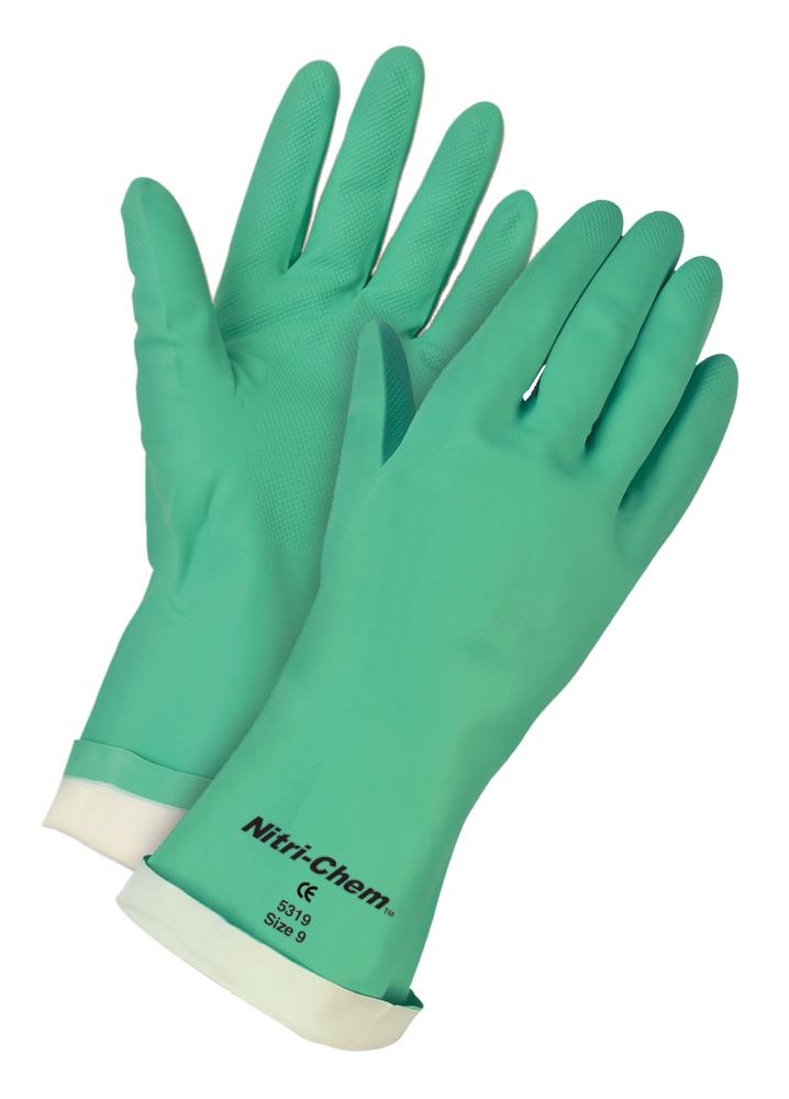 MCR Safety 5321 Green Flocked Lined 15 Mil Nbr
