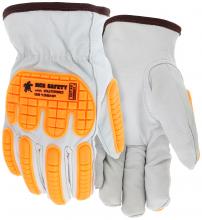 MCR Safety 36136HPXXL - MCR Safety 36136HPXXL B/C Goat Leather HPPE Liner w/TPR A5 XXL