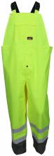 MCR Safety 508SBPXL - MCR Safety 508SBPXL PU/Poly,Bib Ovrll, Clss 3, Lime, Shaded