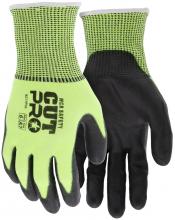 MCR Safety 9277PUXXL - MCR Safety 9277PUXXL Cut Pro Hivis 13g Hypermax Hivis PU XXL