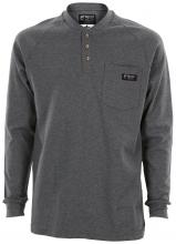 MCR Safety H1GXL - MCR Safety H1GXL FR Long Sleeve Henley Gray XL
