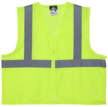 MCR Safety V2CL2MLZXL - MCR Safety V2CL2MLZXL V2,FL Lime,Class 2,Mesh,Zip, No PK XL