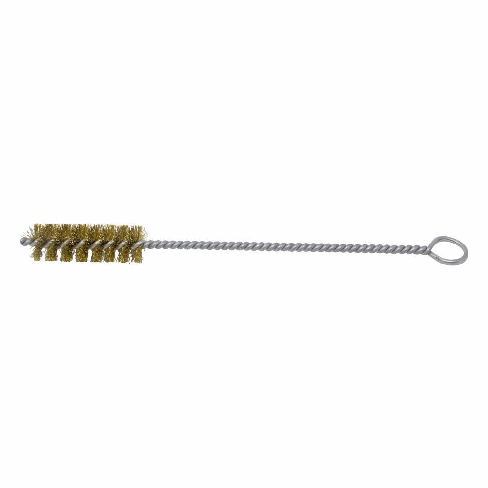 BRM 84B1000 84 Series Tube Brush-For Thru Holes. 1&#34; Dia., .010 Brass, 3&#34; BP, 12&#34; OAL, Ri