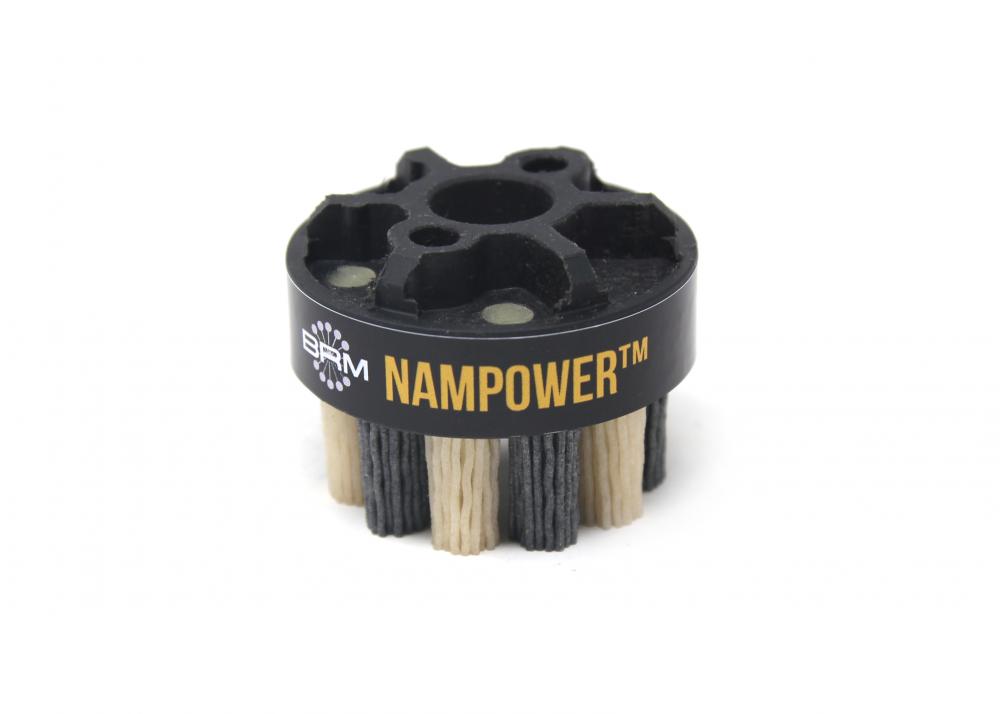 NAMPOWER ADD501880 Abrasive Disc Brush, Dot Style, 50mm Diameter, 18mm Trim, 80 Grit