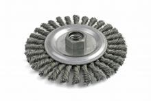 Brush Research Manufacturing BSTCM10220 - BRM BSTCM10220, 4" Dia. Stinger Bead Wheel,.020 CS, 5/8-11" Arbor Hole, .875" Trim, .187