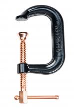 Palmgren 9629519 - 4" Drop Forged Deep Throat C-Clamp W/ Copper Spind
