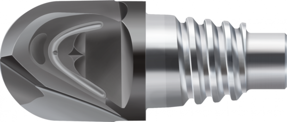 Solid carbide ball-nose copy milling cutters